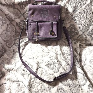 Alilai 3-way satchel bag. Purple.